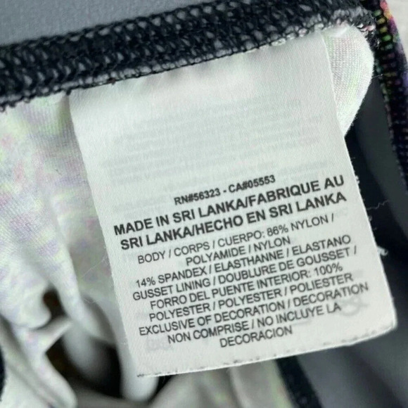 Nike Dri-Fit crop legging yoga Pants Womens M colorfull 2054 - Picture 6 of 9